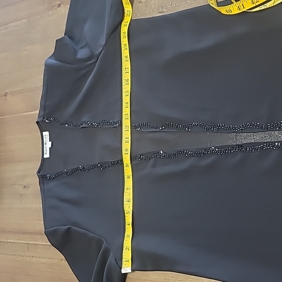 Sheer open front beaded embellished "jacket" - Picture 6 of 11